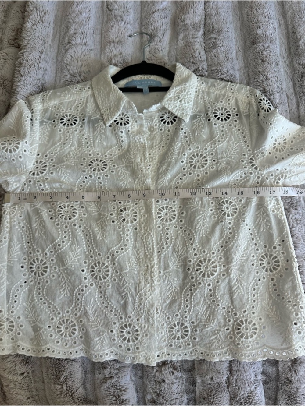 Hill House The Celia Top - White Trellis Broderie - Picture 9 of 12
